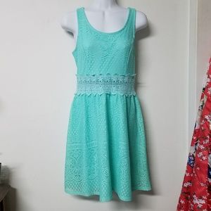 Xhilaration Dresses - 🌟SALE🌟Xhilaration mint green lace eyelet dress S Xhilaration Dresses - 🌟SALE🌟Xhilaration mint green lace eyelet dress S